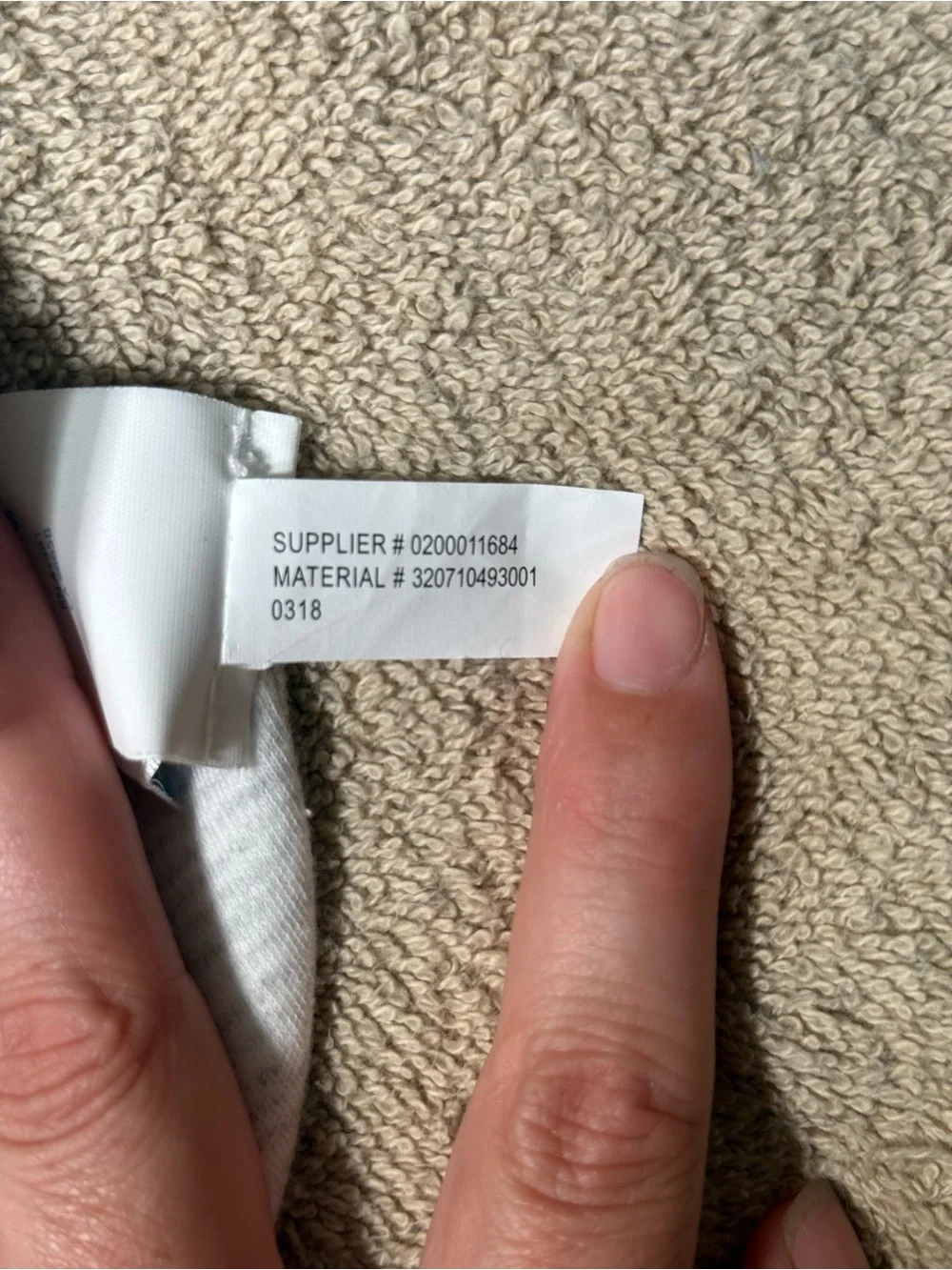 Ralph Lauren Reversible White and Light Gray Baby Blanket